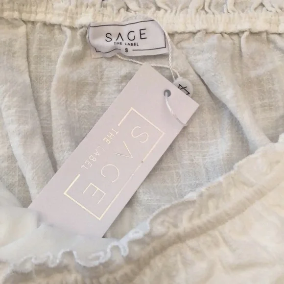 Sage The Label Close To Paradise Romper in White Size Small - Picture 10 of 16